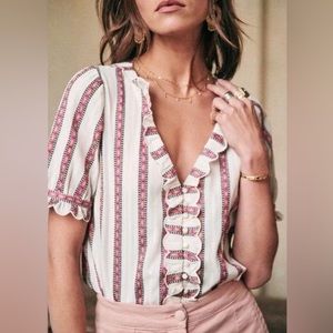 Sezane Andrea Blouse 34/ US 2